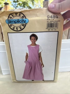 Uncut Vintage Simplicity Dress Patterns 6489 Size 12, 9489 Size A - Picture 1 of 5