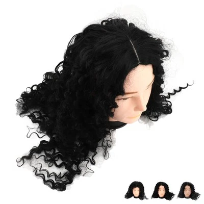 Peluca frontal de encaje de onda profunda suave suave larga rizada peluca sintética para fiestas Foto 1 de 4