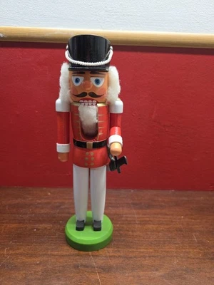 Vintage German NUTCRACKER VEB Hodrewa Rothenthal 11” Wood German Democratic Rep - Image 1 of 4