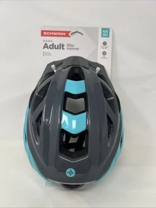 Schwinn Dash Adult Bike Helmet Gray & Teal Lightweight Hardshell Cycling Helmet - Picture 1 of 7