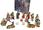 15-Piece Nativity Set. Hand-Painted Figurines for Christmas Creche manger Scene