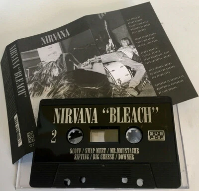 Nirvana - Bleach - CASSETTE TAPE - Seattle Grunge - SEALED NEW - Love Buzz - Image 1 of 4