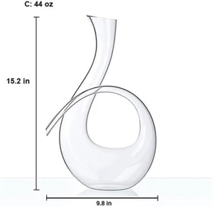 King Crystal Red Wine Decanter1.3L - Picture 1 of 1