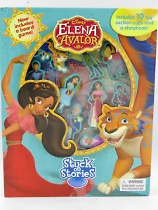Disney ELENA of AVALOR STUCK on STORIES Book / Board Game with Figurines - NEW - Picture 1 of 5