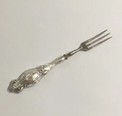 Sterling Silver Handle Antique Strawberry Fork  - Image 1 of 4