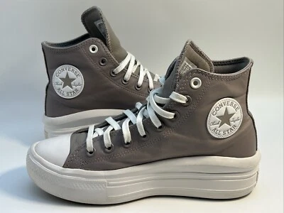 Converse Chuck Taylor All Star Move zapatos de cuero con plataforma robusta talla taupe talla 9 Foto 1 de 4