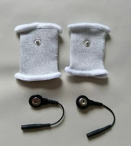 2 Schlauchelektroden dehnbar Ø 30-60 mm Reizstrom E-STIM ESTIM TENS EMS EROSTEK  - Bild 1 von 1