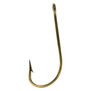 MUSTAD-3407-BR/BRONZE O`SHAUGHNESSY LARGE HOOKS/14/0 SIZE/PACK OF 5 HOOKS