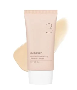 Numbuzin No. 3 Base de porcelana - Saltar tono beige SPF50+ PA++++ 50 ml - VENDEDOR DE EE. UU. - Imagen 1 de 4