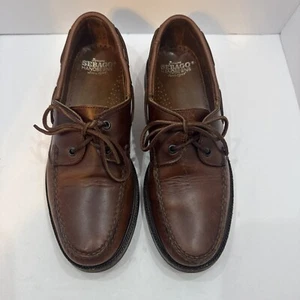 Sebago Docksides , Schooner Brown Leather Boat Shoes Size 9 1/2 B - Picture 1 of 8
