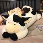 90cm/110cm Milk Cow Plush Toys Cartoon Doll Pillow for Baby Girls Birthday Gifts