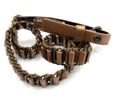 Candies Women’s Belt Metal Brown Chain Link Y2K Medium Boho Hipster Preppy - Image 1 of 4