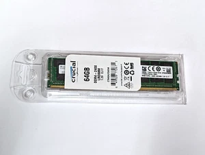 CT64G4LFQ424A CRUCIAL 64GB (1X64GB) 4DRX4 PC4-2400T DDR4 MEMORY ECC Server RAM - Picture 1 of 1