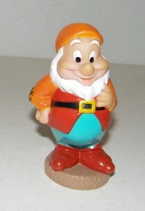 Disney Snow White and the Seven Dwarfs Happy Figure Squeeze Rubber Bath Toy 5" - Picture 1 of 5