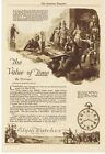 1922 ELGIN Pocket WATCH Julius Caesar Roman Water Clock Harlod Delay print ad