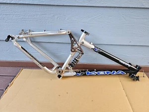 2003 Kona Kikapu Full Suspension Mountain Bike Frame 16" Small w/ Fox Rear Shock - Picture 1 of 15