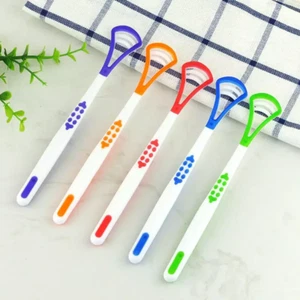 Tongue cleaner plastic scraper Tounge oral mouth hygiene Dental Care Wholesales - Picture 1 of 13