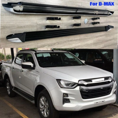 Tabla de correr compatible con ISUZU D-MAX 2019-2023 escalón lateral barra Nerf pedal escaleras Foto 1 de 4