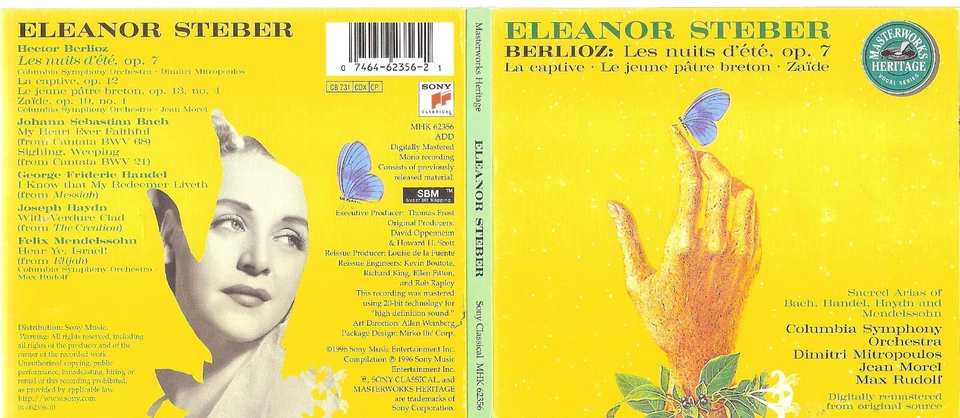 Berlioz: Les nuites d'ete; La Captive; Le jeune patre breton CD Nice! #0623IO - Image 1 of 1