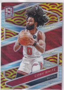 2023-24 Panini Spectra NBA No. 63 Coby White Yellow Red 47/49 - Bild 1 von 2