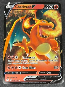 Pokémon TCG Charizard V Crown Zenith 018/159 Holo Ultra Rare - Picture 1 of 2