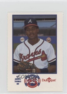 1990 Dubuque Atlanta Braves 25th Anniversary Andres Thomas #14