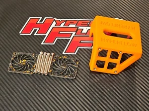 HyperFlow Fans DUAL V8 40mm RC COOLING FAN MOUNT TWIN COMPATIBLE w/ TRAXXAS XRT - Picture 1 of 15