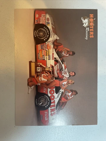 RARE VINTAGE 1993 HOOTERS POSTCARD ALAN KULWICKI 7 WINSTON CUP NASCAR FORD TBIRD Cover