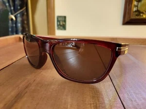UV400 Fashion Sports Sunglasses Wrap - Amber Frame, Brown Lens - Picture 1 of 5