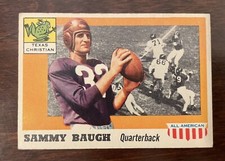 1955 TOPPS ALL AMERICAN #20 SAMMY BAUGH ROOKIE CARD RC VINTAGE EX CONDITION HOF