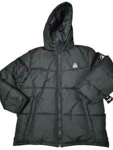 Reebok Puffer Winter Jacket Grey Reversible Black Camo Size XL - Picture 1 of 11