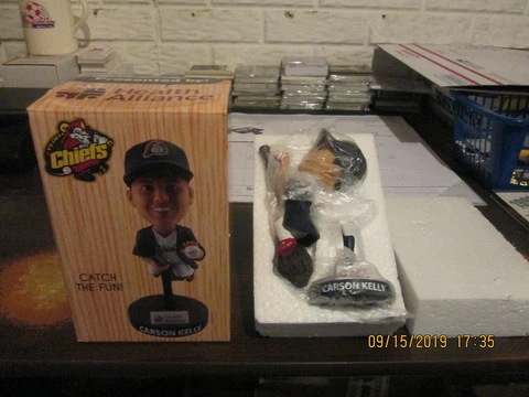 Midwest League Peoria Chiefs SGA NIB Circa 2018 #19 Carson Kelly Team Bobblehead Cover