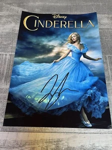 LILY JAMES... Cinderella (Disney) SIGNED 8x11 Photo With COA - Picture 1 of 3
