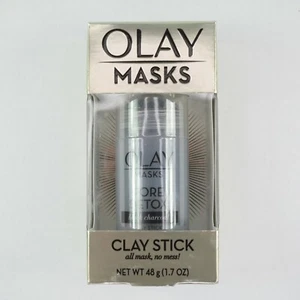 New Olay Pore Detox Black Charcoal Clay Stick Face Mask Facial Cleanser 1.7oz - Picture 1 of 2