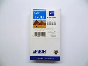 Original Epson T7012 XXL cyan WP-4015 WP-4025 WP-4095 WP-4515 DATUM 2016-2019 - Picture 1 of 1
