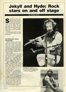 1982 Ian Anderson Jethro Tull PRINT ARTICLE & PHOTO by Philip Bashe (2059) - Picture 1 of 1