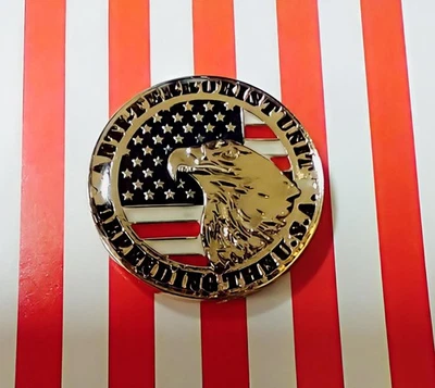 Pin solapa bandera Freedom Eagle America First 1776 Foto 1 de 3