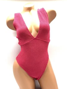Traje de baño Sorbet Island arrugado talla única traje de baño baya baya magenta nuevo - Imagen 1 de 8