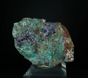 Cuprite & Chrysocolla / Morenci Mine, Arizona / Rare Mineral Crystal Specimen - Picture 1 of 5