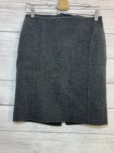 Talbots Pencil Skirt Women's 8 Petite Gray Wool Blend Fitted Classic Secretary - Picture 1 of 11