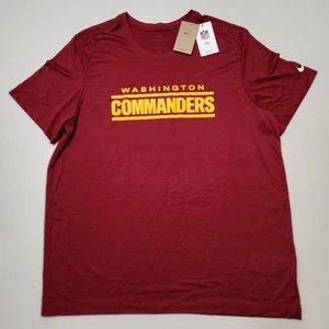 Nike Washington Commanders Tshirt Mens XXL Red Yellow Dri Fit NFL Redskins - Picture 1 of 8