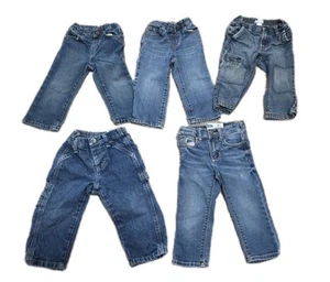 Paquete de 5 pares de pantalones de mezclilla para niños de 18 a 24 meses Old Navy Wrangler - Imagen 1 de 6