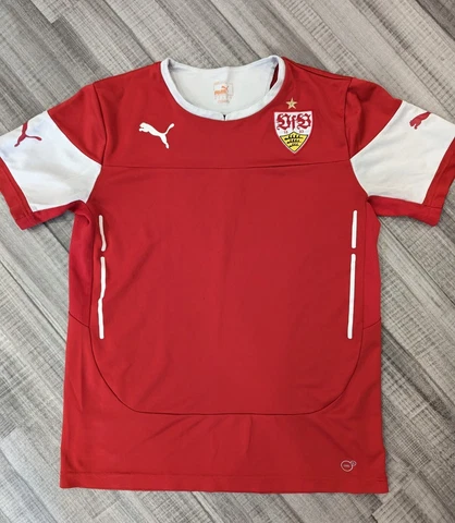 VfB Stuttgart Jersey Puma Adult Medium M Soccer Football Short Sleeve Red Cover