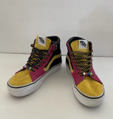 Zapatos Vans Sk8-Hi Plataforma 2 Cuentas Multicolor Talla M 6-W 7.5 Foto 1 de 4