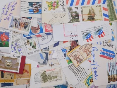 STAMP North South America countrys 50g lot ON paper commemorative mix kiloware - Image 1 of 4