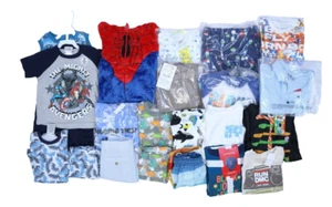Bulk Lot Of 25 Boys Size 2T Mixed Seasons Tops Bottoms Pajamas NWT - Picture 1 of 10