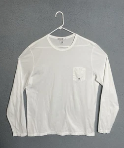 Vintage CP Company Cotton Long Sleeve Shirt Mens White Made in Italy - Picture 1 of 19