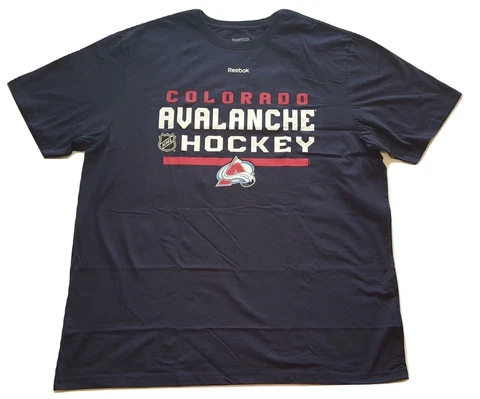 Reebok Colorado Avalanche T-Shirt NHL Center Ice Tee Big & Tall Sizes XLT - 6X Cover