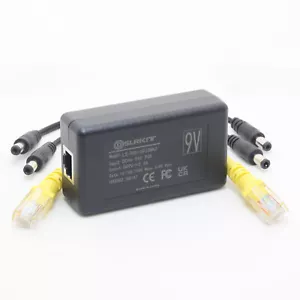 9V 2.3A Gigabit Active PoE Splitter 23watt DC 5.5x2.1/2.5mm Ethernet 802.3AT - Picture 1 of 5