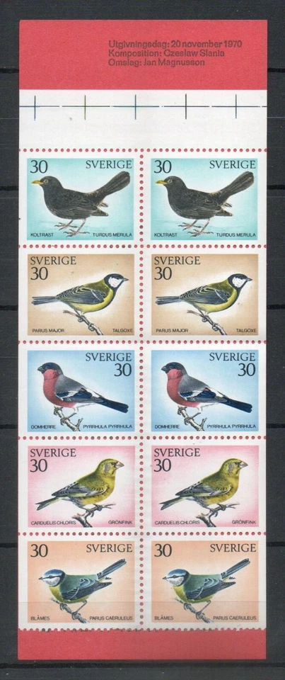 Sweden - Birds - 1970 Booklet - VF MNH ** !!!!!  (A7844) - Image 1 of 1
